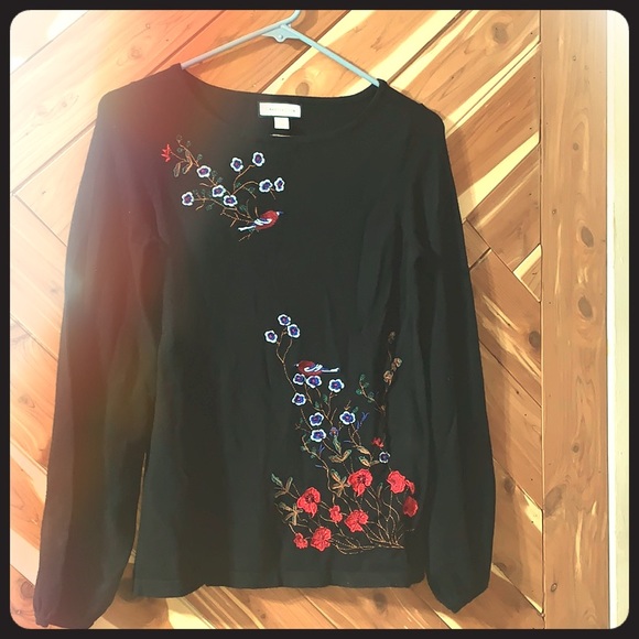 Charter Club Floral Sweater - Picture 2 of 6